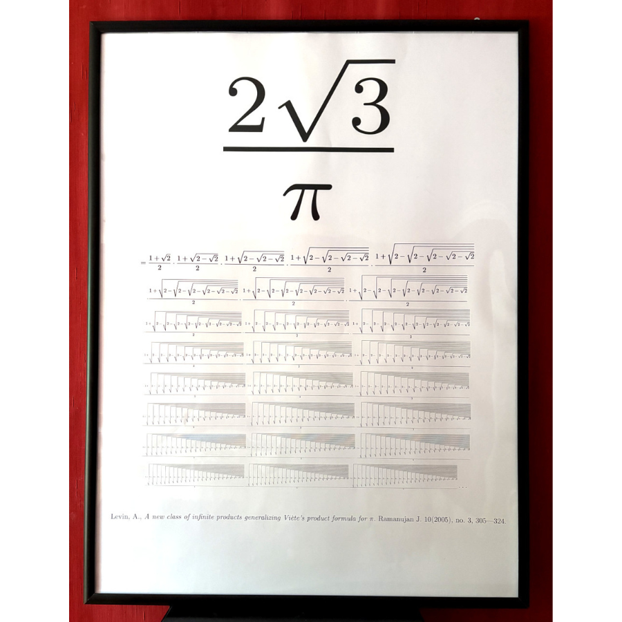 Math formulas typeset