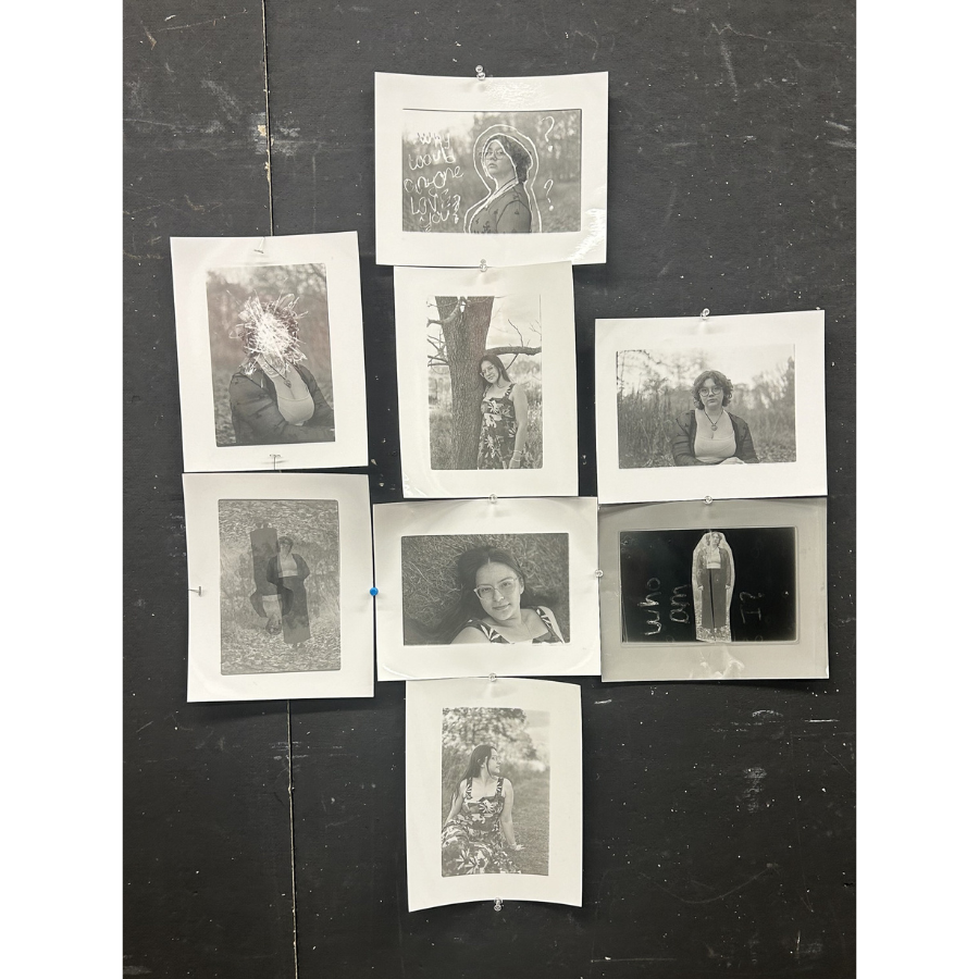 Collection of black and white photographs