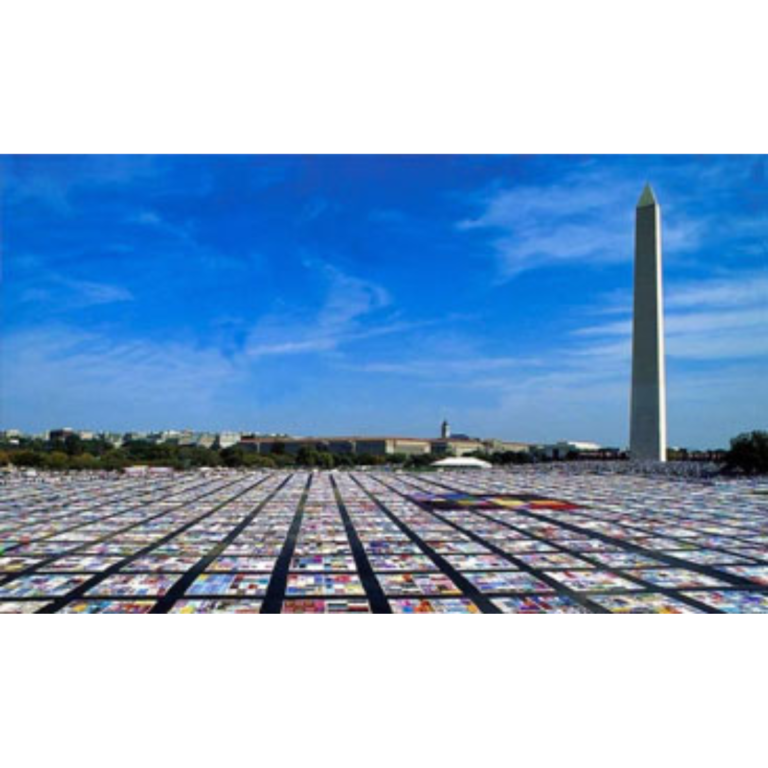 Photo of AIDS Memorial Quilt